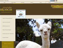 Tablet Screenshot of mundoalpaca.com.pe